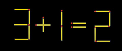 Thử tài IQ: Di chuyển hai que diêm để 2-4=2 thành phép tính đúng - Ảnh 4. Thử tài IQ: Di chuyển hai que diêm để 2-4=2 thành phép tính đúng - Ảnh 4.