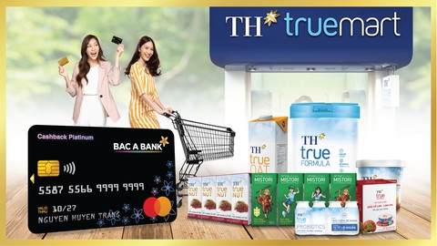 Chủ thẻ tín dụng Bac A Bank nhận ưu đãi đặc quyền tại TH truemart - Ảnh 1. Chủ thẻ tín dụng Bac A Bank nhận ưu đãi đặc quyền tại TH truemart