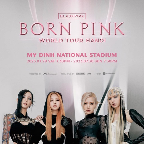Bộ Ngoại giao nói về nghi vấn công ty tổ chức đêm nhạc BlackPink ủng hộ đường 9 đoạn - Ảnh 1. Poster đêm nhạc BlackPink - Ảnh chụp màn hình