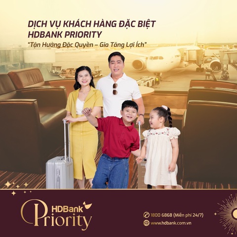 HDBank ra mắt dịch vụ HDBank Priority - Ảnh 2. Khách hàng HDBank Priority được hưởng đặc quyền trải nghiệm phòng chờ thương gia tại các sân bay quốc nội, quốc tế - Ảnh: HDB