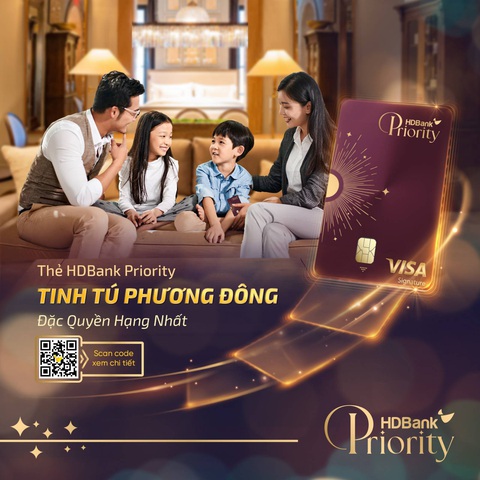 HDBank ra mắt dịch vụ HDBank Priority - Ảnh 3. Thẻ tín dụng HDBank Priority - Tinh Tú Phương Đông vừa được ra mắt - Ảnh: HDB