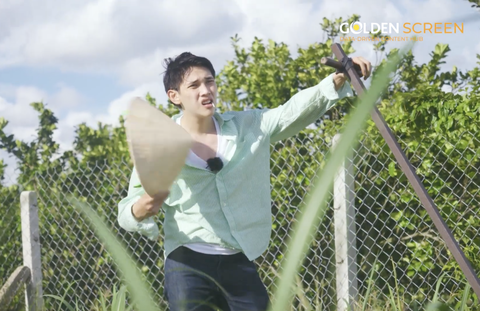 Nhạc sĩ Bùi Công Nam tham gia show mưu sinh với vai trò đặc biệt - Ảnh 3. Diễn viên Lý Hạo Mạnh Quỳnh đổ mồ hôi trong thử thách Đệ nhất mưu sinh