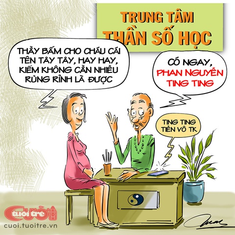 Nhờ thầy đặt tên... tây tây - Tranh: Đỗ Minh Tuấn 
