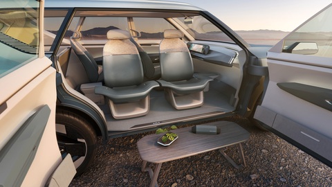 Kia EV5 sẽ chào sân ngay tháng 8 này - Ảnh 2. Nội thất EV5 dưới dạng concept ra mắt đầu năm nay có kết cấu mở cực lạ - Ảnh: Kia