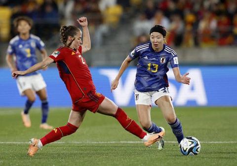 Nhật Bản thắng Tây Ban Nha 4-0 ở World Cup nữ 2023 - Ảnh 3. Dù rất nỗ lực nhưng tuyển nữ Tây Ban Nha không thể tránh khỏi thất bại trước tuyển nữ Nhật Bản ở World Cup nữ 2023 - Ảnh: REUTERS