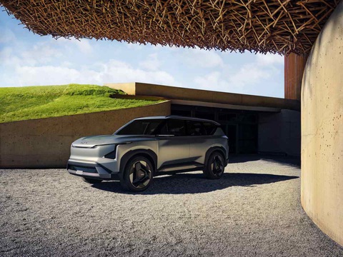 Kia EV5 sẽ chào sân ngay tháng 8 này - Ảnh 1. Ngoại thất Kia EV5 bám sát EV9 nhiều hơn là EV6 - Ảnh: Kia
