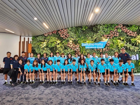 Đội tuyển U19 nữ Việt Nam đã có mặt tại Indonesia, sẵn sàng chinh phục Giải U19 nữ Đông Nam Á 2023 - Ảnh: VFF Đội tuyển U19 nữ Việt Nam đã có mặt tại Indonesia, sẵn sàng chinh phục Giải U19 nữ Đông Nam Á 2023 - Ảnh: VFF