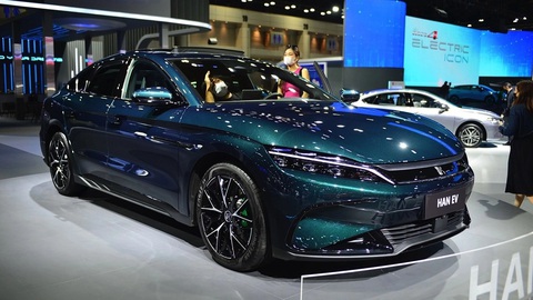 BYD sẵn sàng vào Việt Nam bằng mẫu xe đang gây 'sóng gió' ở Thái Lan - Ảnh 3. Han EV có thể sẽ sớm "sát cánh" cùng Atto 3 ở Việt Nam - Ảnh: BYD