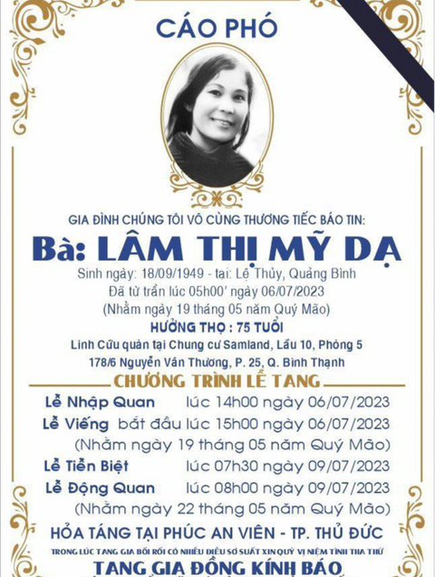 Lâm Thị Mỹ Dạ - nhà thơ của Khoảng trời hố bom - vừa qua đời - Ảnh 2. Lâm Thị Mỹ Dạ - nhà thơ của Khoảng trời hố bom - vừa qua đời - Ảnh 2.