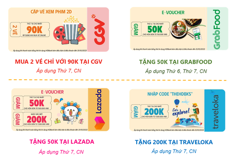 HDBank trao thưởng gần 1 tỉ đồng cho 17 khách hàng mở Hàng loạt ưu đãi mà khách hàng không thể bỏ qua khi thanh toán bằng các loại thẻ tín dụng HDBank