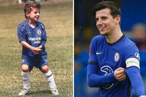 Mason Mount gắn bó gia nhập đội trẻ Chelsea từ năm 6 tuổi - Ảnh: THE SUN Mason Mount gắn bó và gia nhập đội trẻ Chelsea từ năm 6 tuổi - Ảnh: THE SUN