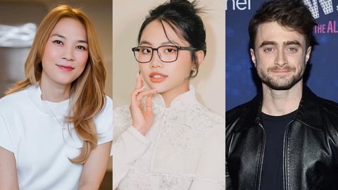 Từ trái qua: Mỹ Tâm, Phương Mỹ Chi, Daniel Radcliffe - Ảnh: Facebook nhân vật Từ trái qua: Mỹ Tâm, Phương Mỹ Chi, Daniel Radcliffe - Ảnh: Facebook nhân vật