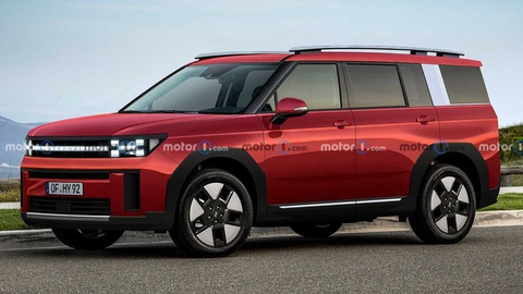 Hyundai Santa Fe đời mới sẽ ra mắt trong 'hè 2023' - Ảnh 1. Dự đoán thiết kế hoàn chỉnh Hyundai Santa Fe 2024 - Ảnh: Motor1