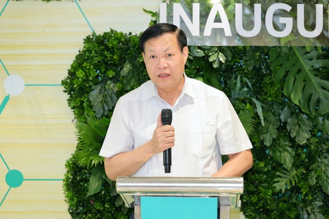 Thứ trưởng Bộ Y tế và Đại sứ Hoa Kỳ cắt băng khai trương văn phòng mới của MSD - Ảnh 2. Thứ trưởng Bộ Y tế Đỗ Xuân Tuyên phát biểu tại sự kiện - Ảnh: MSD Việt Nam