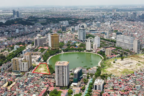 Dự án trên khu 'đất vàng' 148 Giảng Võ 'chững' tiến độ, lãnh đạo các sở lý giải ra sao? - Ảnh 1. Khu đất 148 Giảng Võ (được khoanh đỏ) nằm giữa trung tâm quận Ba Đình - Ảnh: CTV