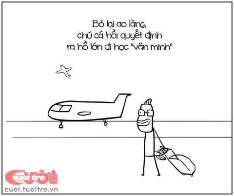 Chuyện về chú cá hồi... hương - Ảnh 4. Chú quyết định ra hồ lớn học "văn minh".