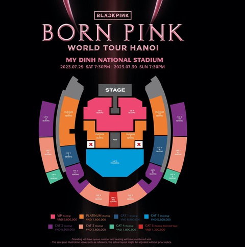 Giới trẻ ra tiệm net săn vé BLACKPINK, bán lại vé ngay sau khi mua - Ảnh 2. Ước tính ban tổ chức phải mở bán từ 70.000 - 100.000 vé cho 2 đêm - Ảnh: BTC
