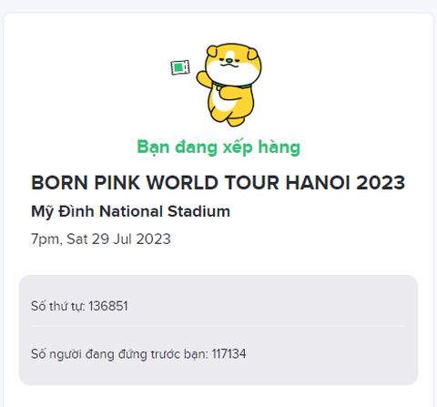 Ước tính có khoảng 150.000 người truy cập vào cổng bán vé concert BlackPink