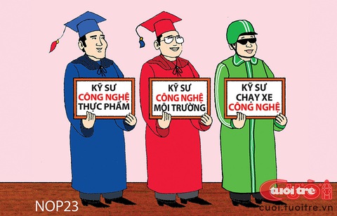 Thực tế 'cột sống': Cử nhân cạnh tranh với thạc sĩ - Ảnh 2. Thực tế 'cột sống' không phải màu hồng - Tranh: Nop