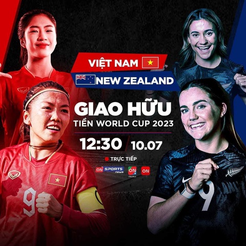 Xem trận giao hữu giữa đội tuyển nữ Việt Nam với New Zealand ở đâu? - Ảnh 2. Poster quảng bá truyền hình trực tiếp cho trận đấu của On Sports