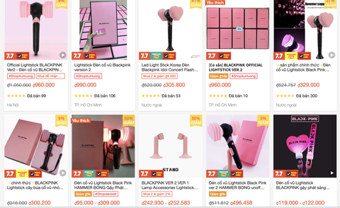 Sau cuộc đua 'gựt' vé, tới lượt lightstick BlackPink sốt hàng - Ảnh 4. Cẩn trọng với những lightstick giá quá rẻ - Ảnh: Chụp màn hình