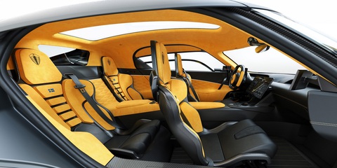 Siêu xe Koenigsegg mới có một tùy chọn trị giá 'nhẹ nhàng' 400.000 USD - Ảnh 2. Koenigsegg Gemera có biệt danh vui là "siêu xe gia đình" vì nội thất 4 ghế cực kỳ rộng rãi so với các siêu xe 2 cửa khác trên thị trường - Ảnh: Koenigsegg