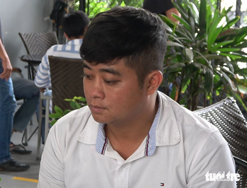 Bắt 5 người cưỡng đoạt 60 triệu đồng của người thuê đi đòi nợ - Ảnh 3. Đỗ Bá Duy lúc bị bắt - Ảnh: ĐẶNG THANH