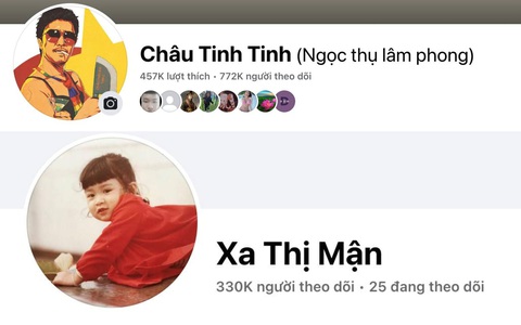 Fanpage fan Việt đổi tên ồ ạt: Châu Tinh Trì thành Châu Tinh Tinh, G-Dragon thành Chí Long - Ảnh 2. Fanpage về diễn viên Châu Tinh Trì và Xa Thi Mạn - Ảnh chụp màn hình
