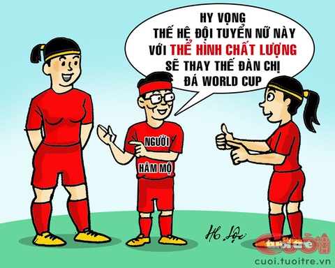 World Cup nữ: Thất bại để trưởng thành - Ảnh 2. Tiếp lửa cho thế hệ bóng đá nữ tương lai - Tranh: Hữu Lộc