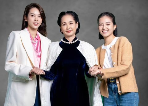 Quỳnh Lương (trái), Lan Hương và Bích Ngọc tham gia phim Hạnh phúc bị đánh cắp - Ảnh: ĐPCC Từ trái qua: Quỳnh Lương, Lan Hương và Bích Ngọc tham gia phim Hạnh phúc bị đánh cắp - Ảnh: ĐPCC