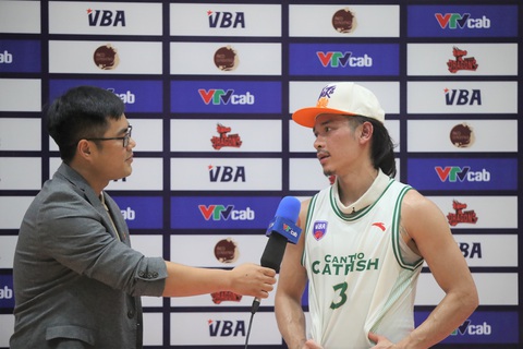 Những lần ngoại binh không đạt Cầu thủ xuất sắc nhất tại VBA 2023 - Ảnh 1. Michael Soy đoạt danh hiệu Cầu thủ xuất sắc nhất trận - Ảnh: VBA