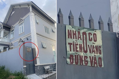 Ảnh vui 11-8: Nhà không có tiền, không có vàng, đừng vào! - Ảnh 1. Biển cấm này không có tác dụng với đạo chích!
