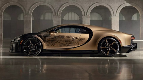 Bugatti Chiron có bản 'dát vàng' với hình xăm đặc biệt đầy đắt đỏ - Ảnh 5. Bugatti Chiron có bản 'dát vàng' với hình xăm đặc biệt đầy đắt đỏ - Ảnh 5.