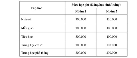 Vì sao TP.HCM đề xuất tiếp tục hỗ trợ học phí năm học mới? - Ảnh 4. Mức học phí mới được áp dụng từ năm học 2022-2023. Tuy nhiên, do được hỗ trợ nên phụ huynh TP.HCM vẫn đóng theo mức cũ.
