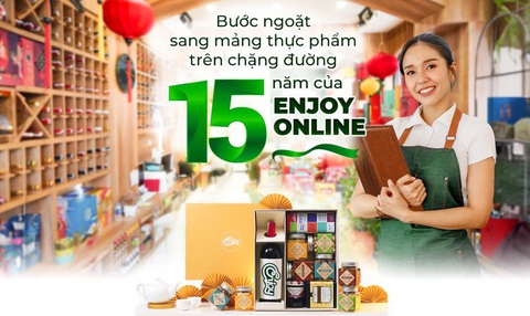 Bước chuyển mình sang bán lẻ thực phẩm trong 15 năm của Enjoy Online - Ảnh 1. 15 năm Enjoy Online đồng hành cùng khách hàng