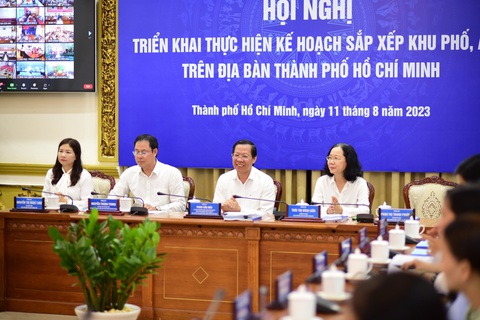 TP.HCM: Đến tháng 2-2024 hoàn thành sắp xếp khu phố, ấp - Ảnh 1. Sau hội nghị, tất cả các phường, xã, thị trấn sẽ bắt tay vào triển khai việc sắp xếp khu phố, ấp - Ảnh: CẨM NƯƠNG