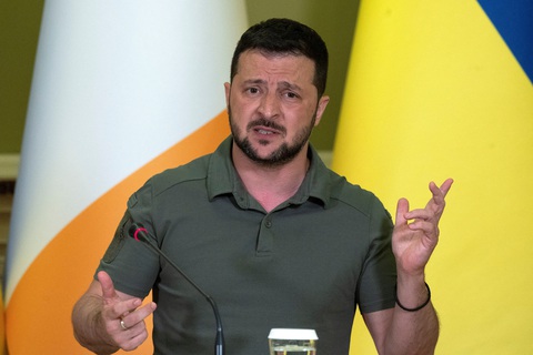 Tổng thống Ukraine Volodymyr Zelensky - Ảnh: AFP Tổng thống Ukraine Volodymyr Zelensky - Ảnh: AFP