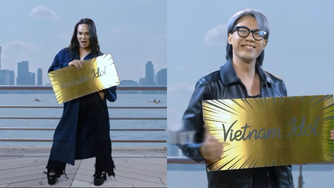 Mỹ Tâm bất thành khi tìm cách 'chê' thí sinh Vietnam Idol - Ảnh 5. Hai thí sinh Lê Khoa (trái) và Quang Huy giành vé vàng trong buổi tuyển chọn tại Mỹ - Ảnh chụp màn hình