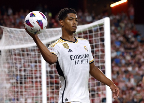 Điểm tin thể thao sáng 13-8: PSG không Neymar và Mbappe bị 'cầm chân' ngày ra quân Ligue 1 - Ảnh 3. Jude Bellingham đã ghi bàn trong trận đầu tiên đá ở La Liga - Ảnh: REUTERS