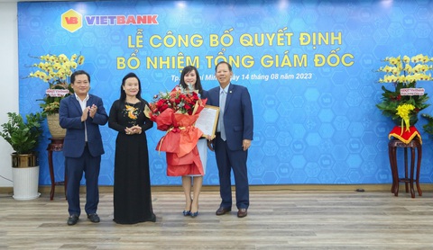 Những ngân hàng nào thay tổng giám đốc trong thời gian gần đây? - Ảnh 1. Bà Trần Tuấn Anh được bổ nhiệm làm tổng giám đốc Vietbank - Ảnh: V.B