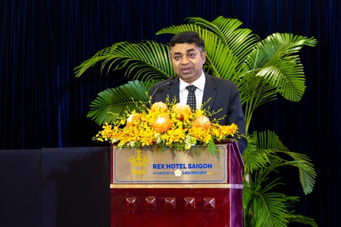 Tổng lãnh sự Ấn Độ tại TP.HCM Madan Moha Sethi phát biểu mở đầu sự kiện giao lưu thúc đẩy hợp tác du lịch Việt Nam - Ấn Độ sáng 14-8 - Ảnh: NGỌC ĐỨC Tổng lãnh sự Ấn Độ tại TP.HCM Madan Moha Sethi phát biểu mở đầu sự kiện giao lưu thúc đẩy hợp tác du lịch Việt Nam - Ấn Độ - Ảnh: NGỌC ĐỨC