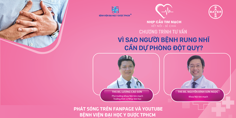 Chương trình tư vấn: Vì sao người bệnh rung nhĩ cần dự phòng đột quỵ? - Ảnh 1. Chương trình tư vấn: Vì sao người bệnh rung nhĩ cần dự phòng đột quỵ?