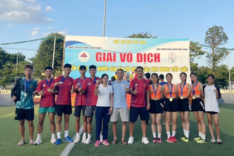 Điền kinh Thái Bình có 1 huy chương vàng, 2 huy chương bạc và 1 huy chương đồng tại Giải vô địch điền kinh quốc gia các nội dung tiếp sức 2023 - Ảnh: NGUYỄN HÙNG Điền kinh Thái Bình có 1 huy chương vàng, 2 huy chương bạc và 1 huy chương đồng tại Giải vô địch điền kinh quốc gia các nội dung tiếp sức 2023 - Ảnh: NGUYỄN HÙNG
