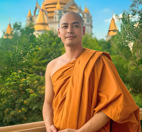 MC Phan Anh chia sẻ trải nghiệm làm tu sĩ trong 10 ngày ở chùa Bửu Long - Ảnh 1. MC Phan Anh đăng ảnh tu tập tại Thiền viện Tổ đình Bửu Long kèm chú thích: "Gieo một hạt giống lành vào muôn kiếp nhân sinh" - Ảnh: Facebook MC Phan Anh