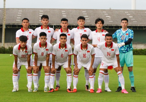 U23 Việt Nam hòa 1-1, thua luân lưu trước U23 Bahrain - Ảnh 3. Các cầu thủ đá chính của U23 Việt Nam - Ảnh: VFF