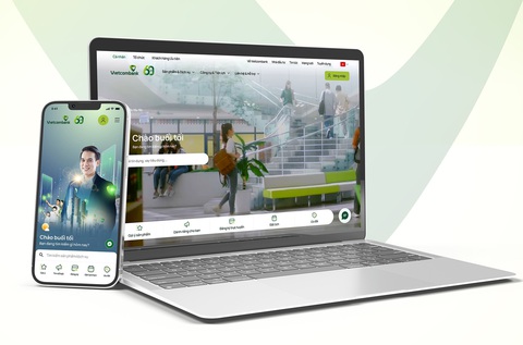 Vietcombank chính thức ra mắt website mới - Ảnh 1. Vietcombank chính thức ra mắt website mới - Ảnh: VCB