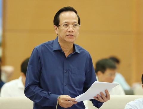 Chính phủ chính thức trình Quốc hội 2 phương án rút bảo hiểm xã hội một lần - Ảnh 1. Bộ trưởng Đào Ngọc Dung - Ảnh: GIA HÂN