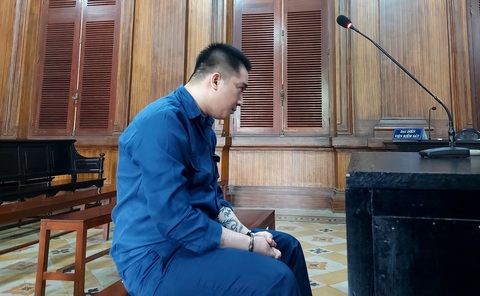 Án tử hình cho kẻ giết nhân viên massage kích dục để cướp vòng vàng - Ảnh 1. Bị cáo Nguyễn Minh Ti lãnh án tử hình - Ảnh: Đ.T.