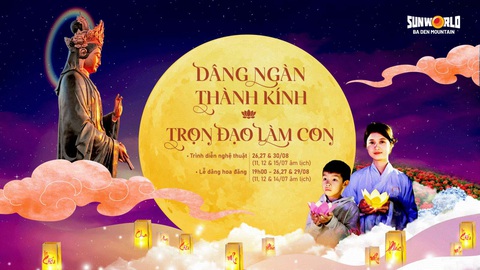 Nhiều lễ hội và hoạt động nghệ thuật sẽ được tổ chức tại núi Bà Đen - Ảnh 1. Nhiều nghi thức thiêng liêng sẽ được tổ chức trên núi Bà Đen mùa Vu lan - Ảnh: Sun World Ba Den Mountain