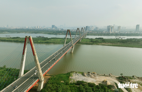 Nước cũng như ngân sách cần phải điều tiết cho các mục đích - Ảnh 3. Sông Hồng đoạn chảy qua cầu Nhật Tân (Hà Nội) - Ảnh: NGUYỄN KHÁNH